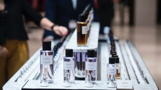 clear glass bottles on table