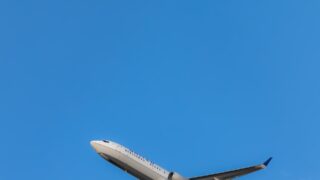 gray and blue airplane