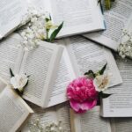 white and pink flowers on white printer paper