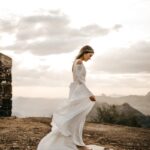 woman in white long-sleeved dress